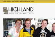 Highland High School Responsive Website Design